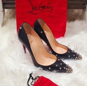 Christian Louboutin Black Studded Heels